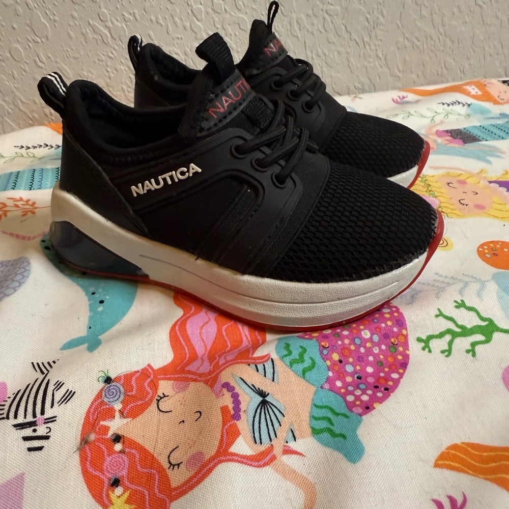 Nautica Kids Black and White Sneakers